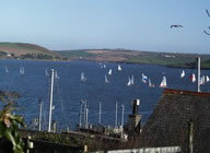 View from Ellerys' garden towards Rock