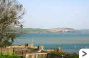View of the Camel Estuary from the upper garden