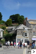 Ellerys Cornish holiday Cottage from the harbour level